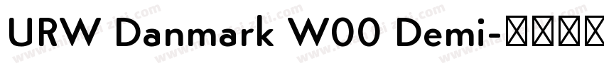 URW Danmark W00 Demi字体转换